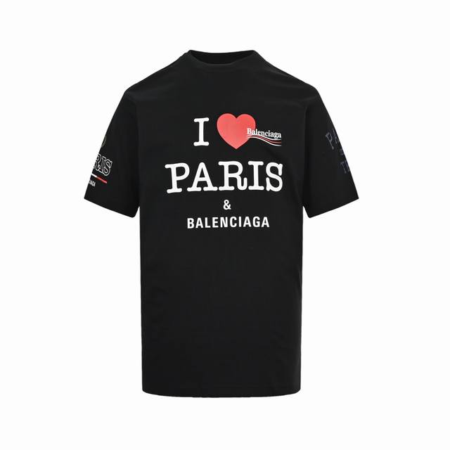 Balenciaga Balenciaga 25Ss Valentine's Day series love letter print short sleeve