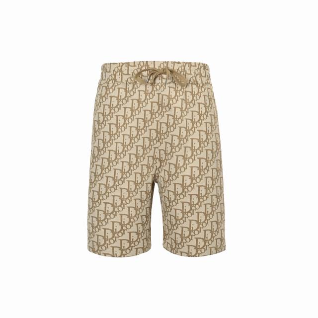 Dior 25Ss full print logo shorts Cd full print shorts imported high count and hi