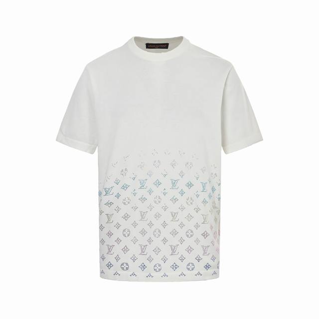 Louis Vuitton 25Ss Gradient Presbyopia Colored Diamond Knit Short Sleeves This T