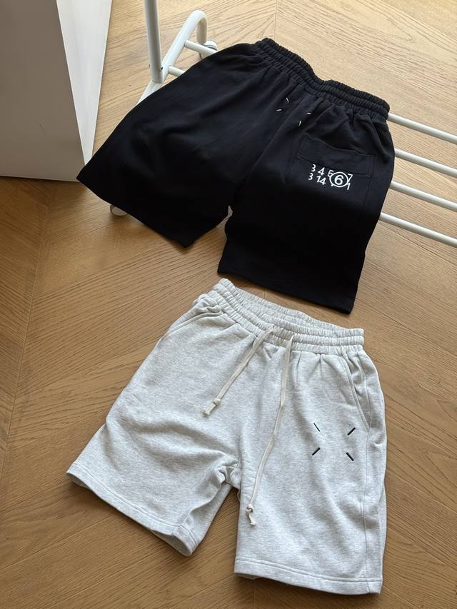 for Maison Margiela Mm6 Margiela four-corner number embroidered logo front and