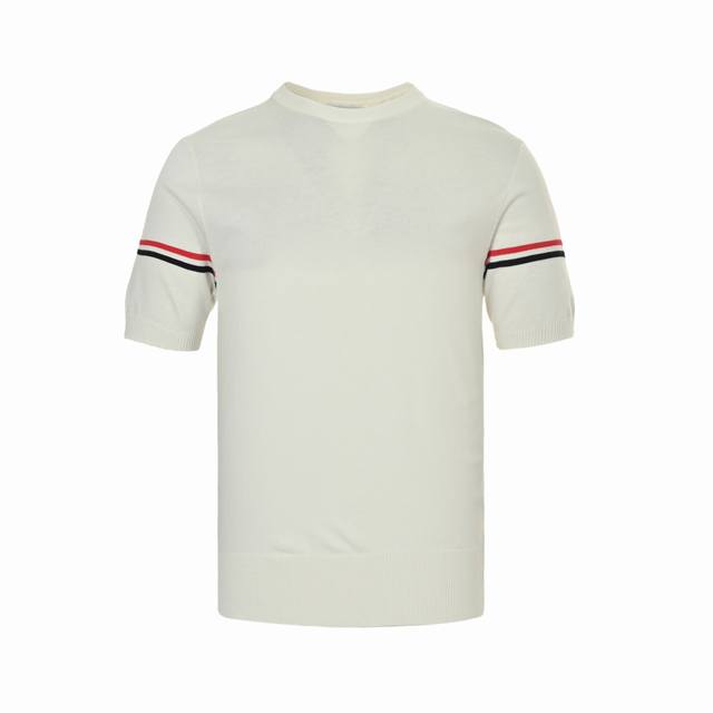 Thom Browne 25Ss M28 arm ribbon ice silk jacquard short sleeves Selected custom-