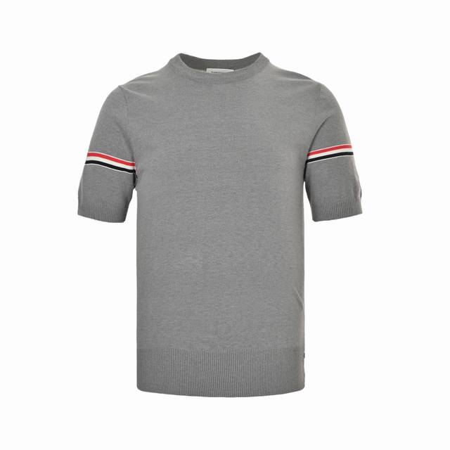Thom Browne 25Ss M28 arm ribbon ice silk jacquard short sleeves Selected custom-