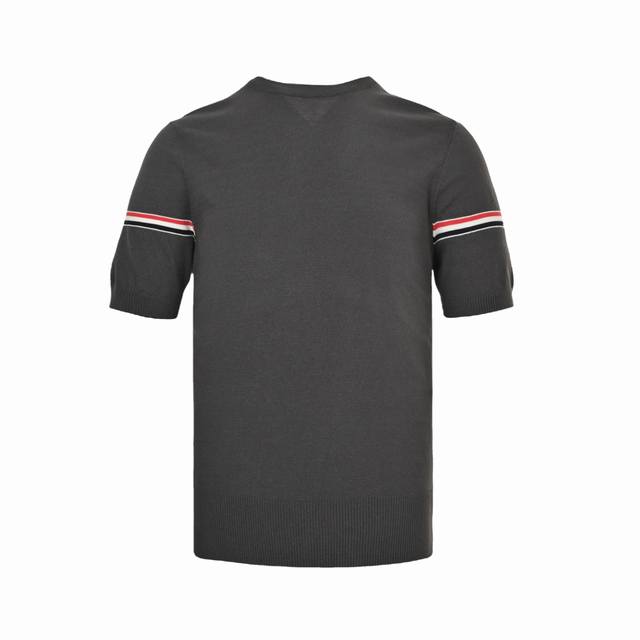 Thom Browne 25Ss M28 arm ribbon ice silk jacquard short sleeves Selected custom-