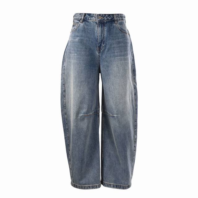 Loewe Anagram tapered denim trousers Customized elegant rough twill denim materi