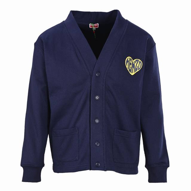 Kenzo Takada Kenzo Kz Hearts Red Heart Printed Sweater Cardigan The original ver