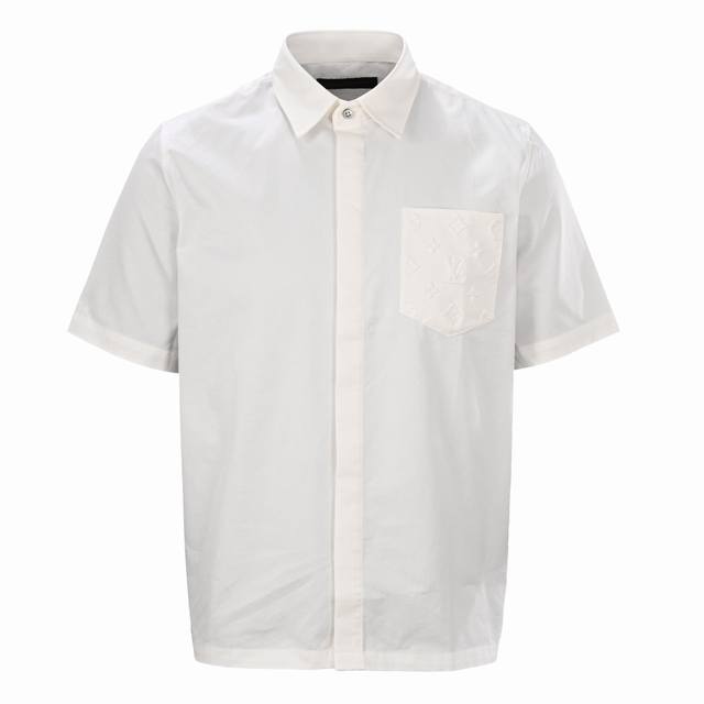 Louis Vuitton Lv Monogram embossed pocket short-sleeved shirt Authentic product