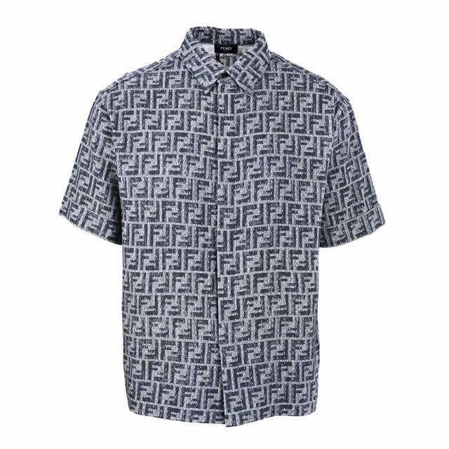 Fendi Fendi Fd open stitch Ff jacquard short sleeve shirt Authentic 9000 purchas