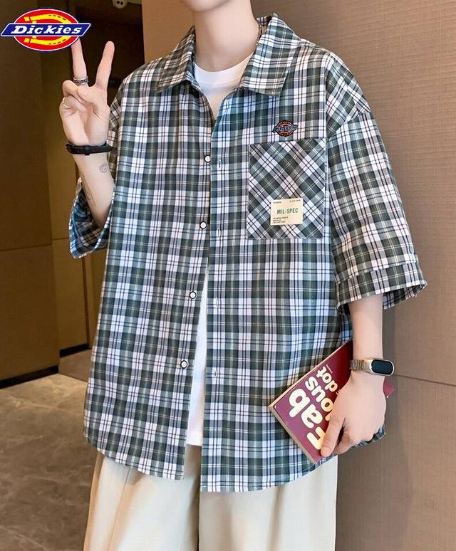 Dickies summer new style, unisex pure cotton loose Hong Kong style loose versat