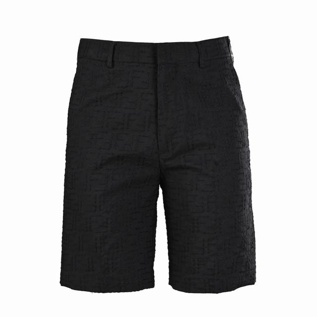 Fendi Fendi Fd dark pattern full print full width Ff suit shorts Customized ink