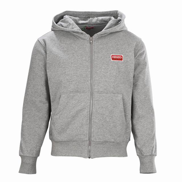 Kenzo Takada Kenzo Kz square letter logo hooded zipper sweatshirt The original v