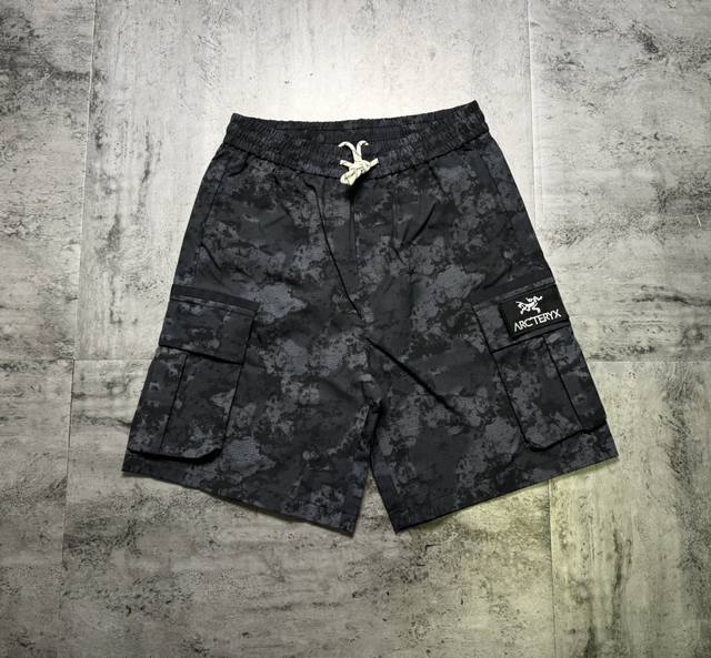 Arc'teryx workwear washed camouflage retro casual couple shorts Comfortable ver