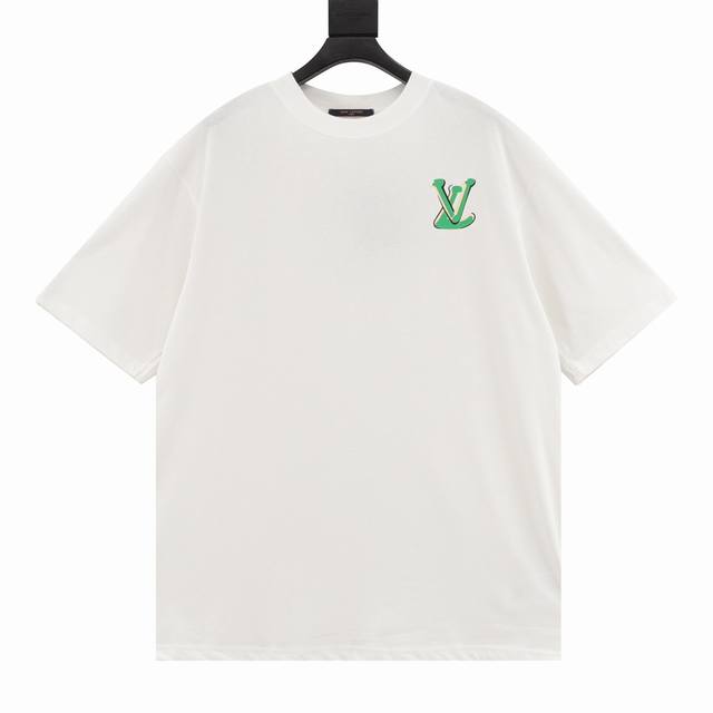 Louisviutton Louis Vuitton Lv Ss back colorful letter logo printed short-sleeved