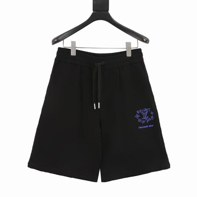 Louis Vuitton 25Ss Dreamer Graffiti Slogan Print Shorts The theme of this model