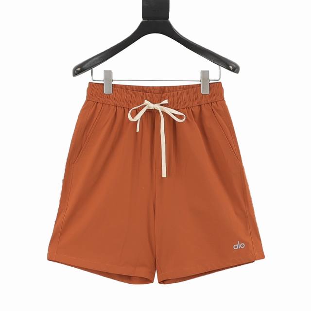 Alo Sweat-Absorbent Series Logo Sports Shorts Sports enthusiasts, please take no