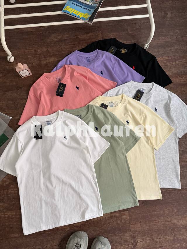 Dopamine Outfit Recommendation Ralph Lauren 25Ss Pony Embroidered Round Neck T-s