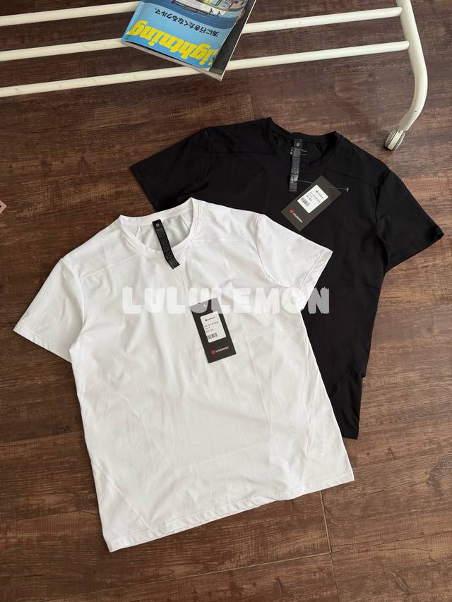 Recommended for light exercise Lululemon mesh splicing functional T-shirt