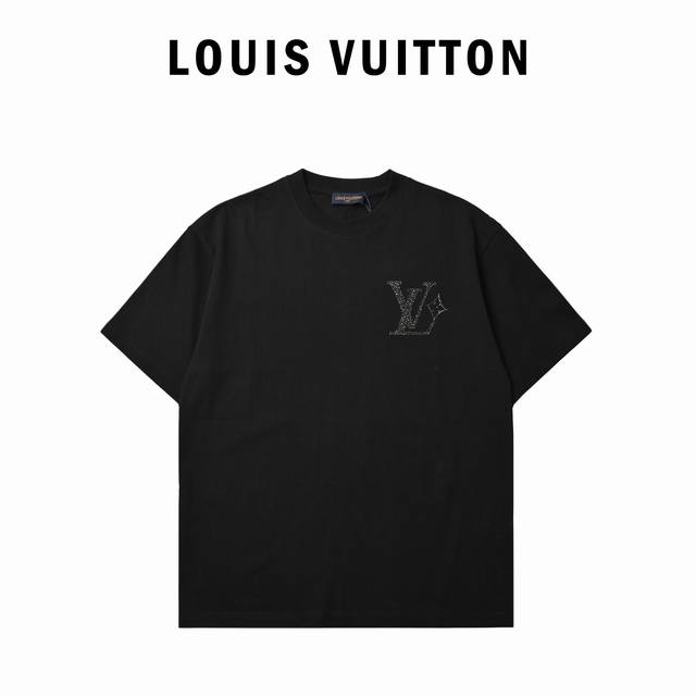Louis Vuitton Louis Vuitton front and back hot diamond short sleeve T-shirt Clas