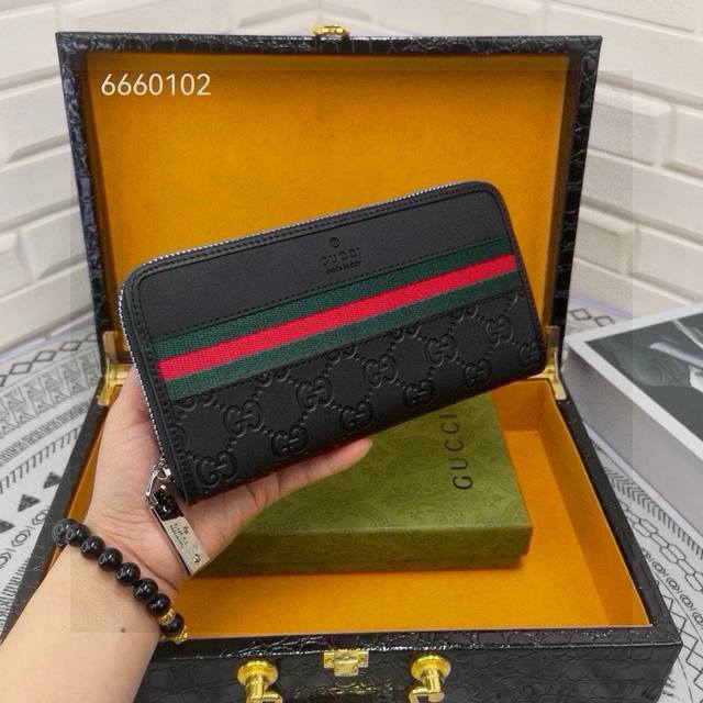 Gucci Gucci color stripe long wallet Original Gucci model 6660105 Small wallet c