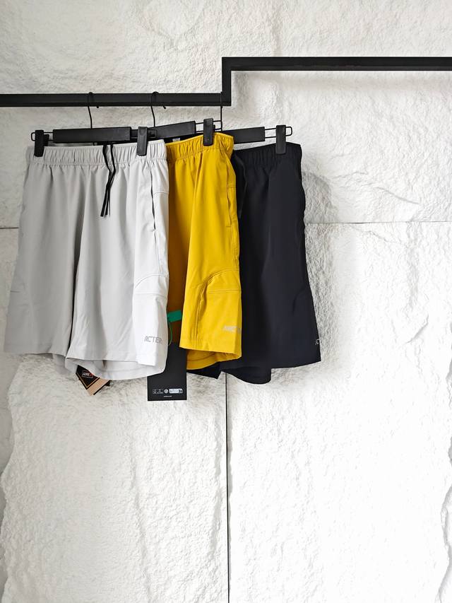 Arc solid color Logo letter comfortable straight casual shorts Comfortable techn