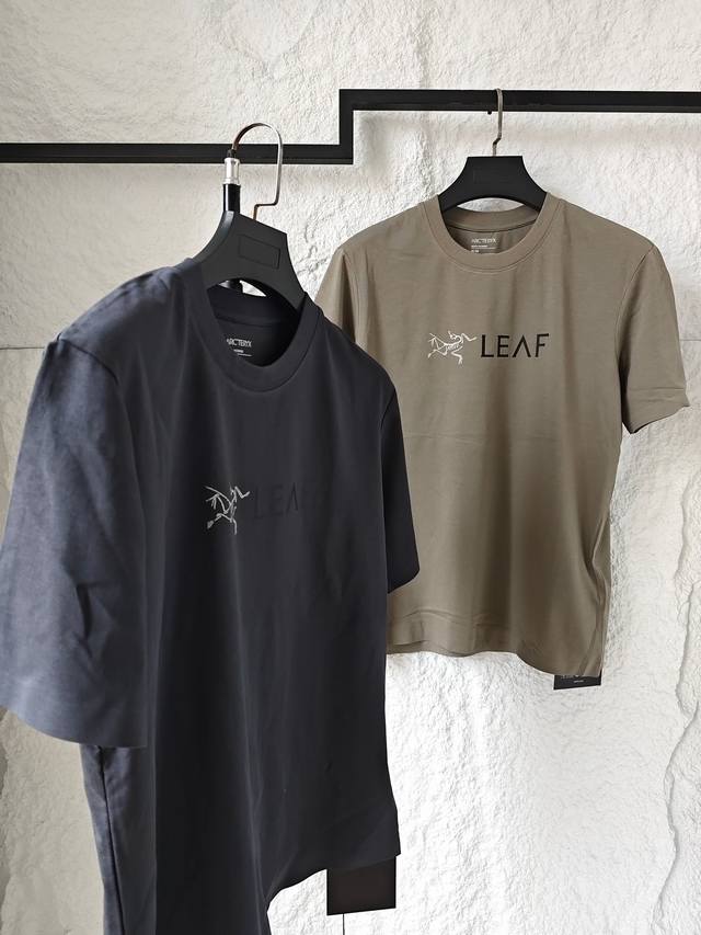 Arc Military Bird Series Leaf Word Ss T-Shirt Logo letter pattern print round ne