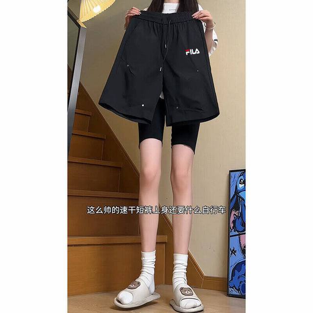 Fila shorts, unisex, popular on RED, Ins, and Douyin, super popular item, classi