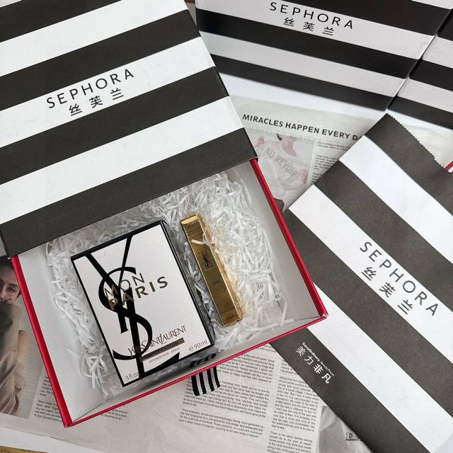 Sephora counter gift box Vietnamese version Ysl perfume lipstick series Sephora