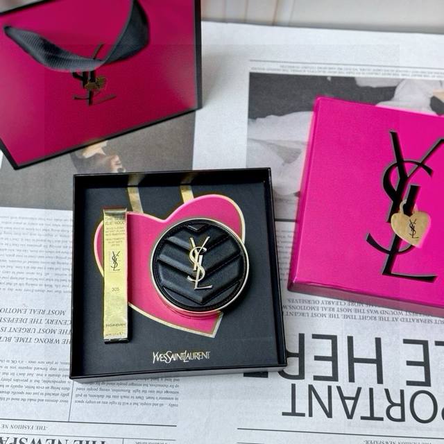 Style 1: Ysl pink leather 416# two-piece set Style 2: Ysl black leather 305# tw