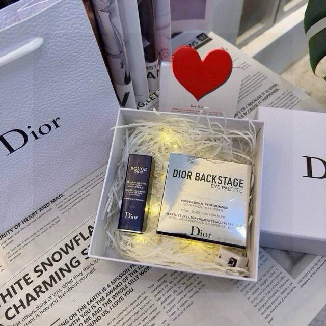 Dior Nine-grid Eyeshadow Velvet 999 Gift Box Haute Couture Gift Box Confess your