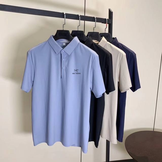 for Arc'Teryx Ice Silk Quick-Drying Polo Shirt. The fabric is a mixture of 76%