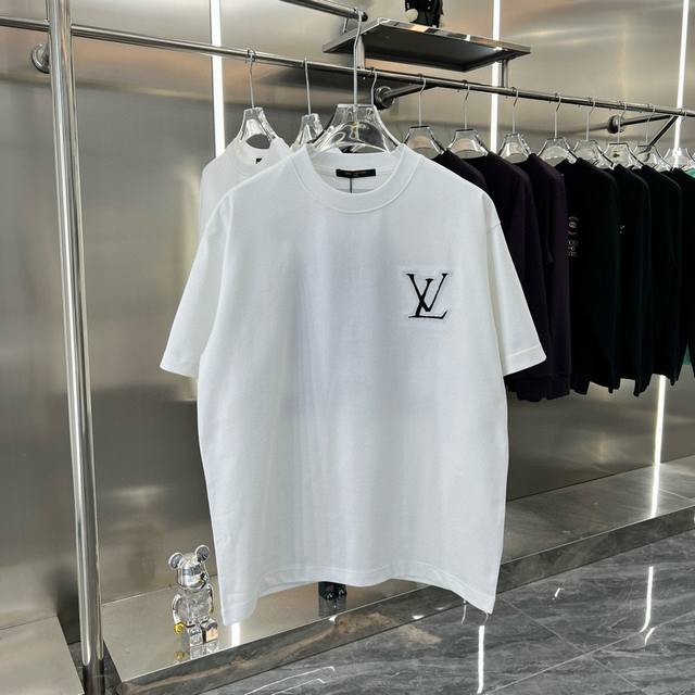 Louis Vuitton 2025Ss new patchwork color matching cut embroidered letters couple