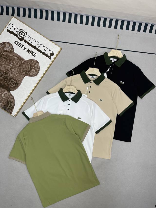 Lacoste French crocodile summer new classic splicing embroidered small badge cas