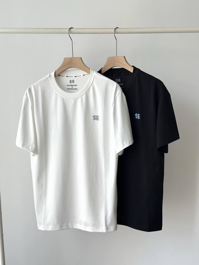 25 New round-neck short-sleeved T-shirt for couples and men and women! Kolon Spo
