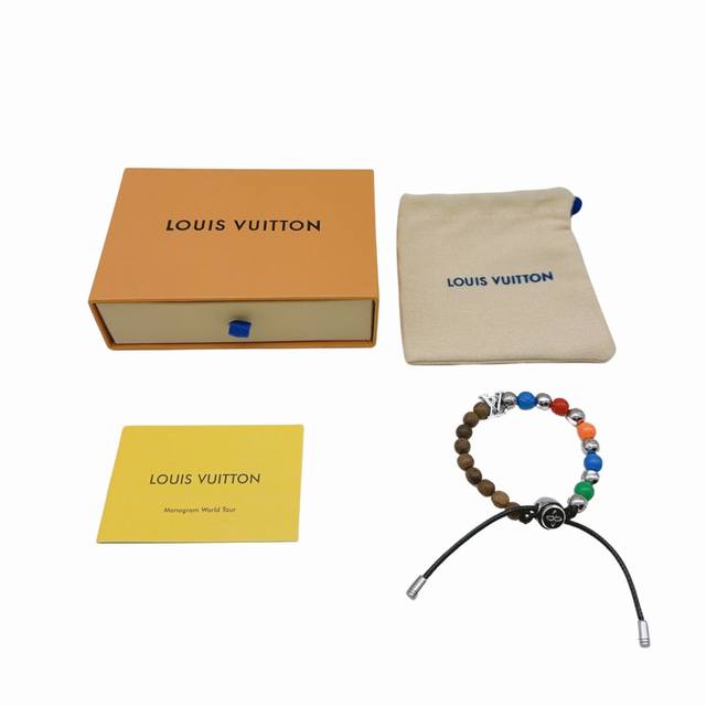 Louis Vuitton-Avant-garde fashion high-end bracelet-rainbow color + mahogany col