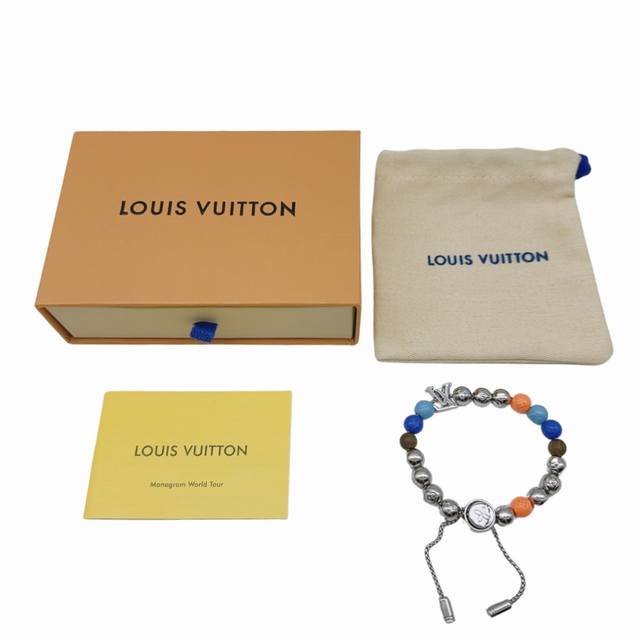 Louis Vuitton-Avant-garde fashion high-end bracelet-rainbow color + mahogany col