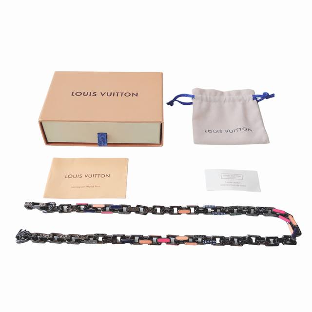 Lv Black Warrior Bamboo Necklace! New Louis Vuitton Lv Paradise Chain Necklace f