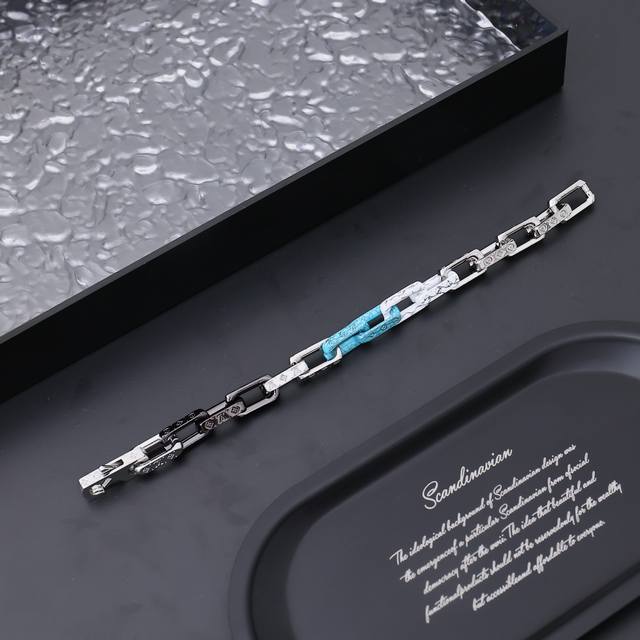 Louisvuitton Ss new counter, marble bamboo bracelet! Monogram Chain Bracelet - C