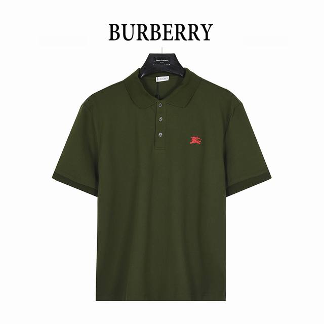 Burberry 25Ss short-sleeved Polo shirt with small warhorse logo embroidery Purch