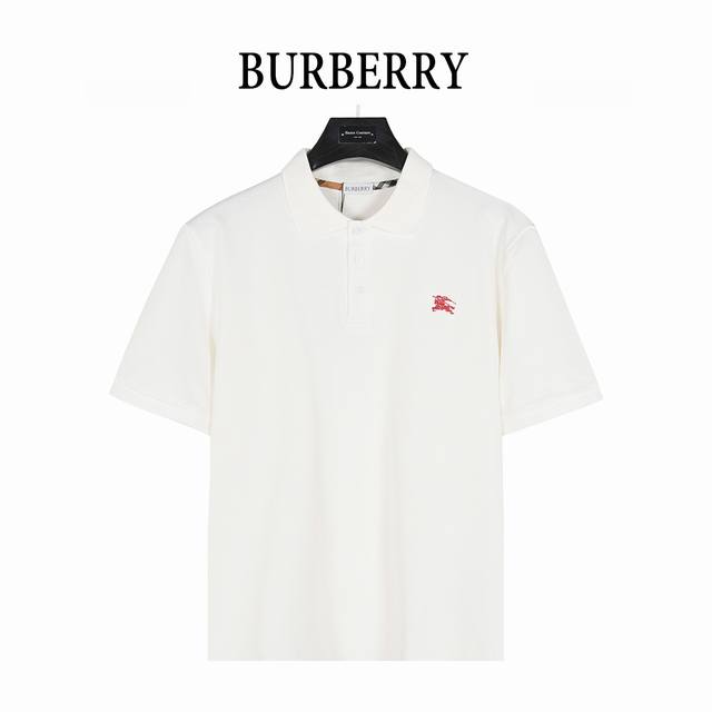 Burberry 25Ss short-sleeved Polo shirt with small warhorse logo embroidery Purch