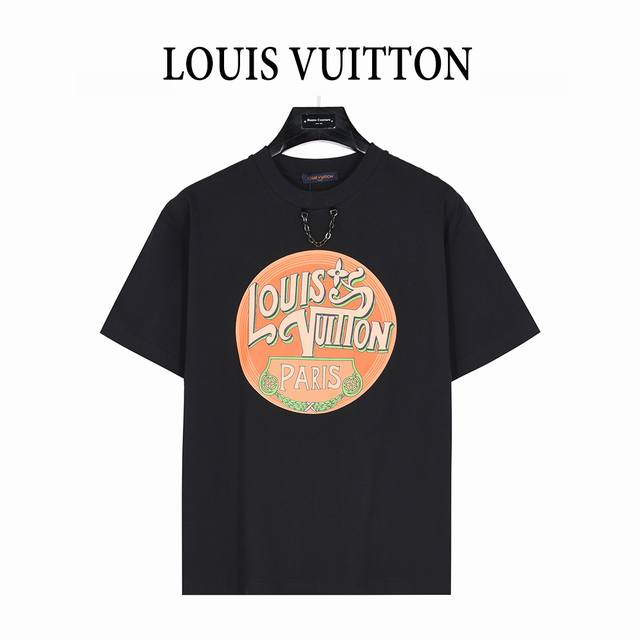 Louis Vuitton 25Ss Chain Flying Letter Logo Stamp Short Sleeve T-shirt This T-sh