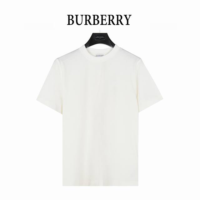 Burberry 25Ss short-sleeved T-shirt with circle warhorse foam print on the back