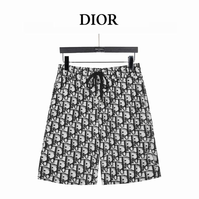 Dior 25Ss full-print Cd old flower jacquard towel shorts The same towel fleece s