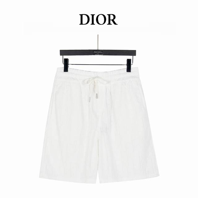 Dior 25Ss dark pattern Cd full print logo jacquard towel shorts 25 new knitted s