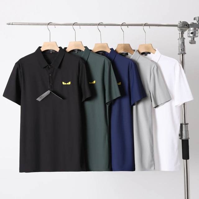 Fendi Fendi cat-eye new casual business Polo shirt, new summer model for 25 year