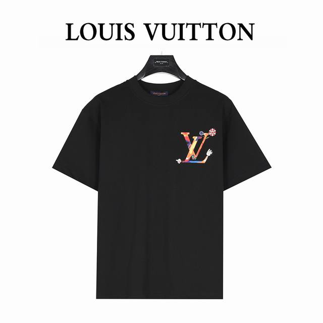Louis Vuitton 25Ss colorful graffiti logo printed short-sleeved T-shirt Purchase