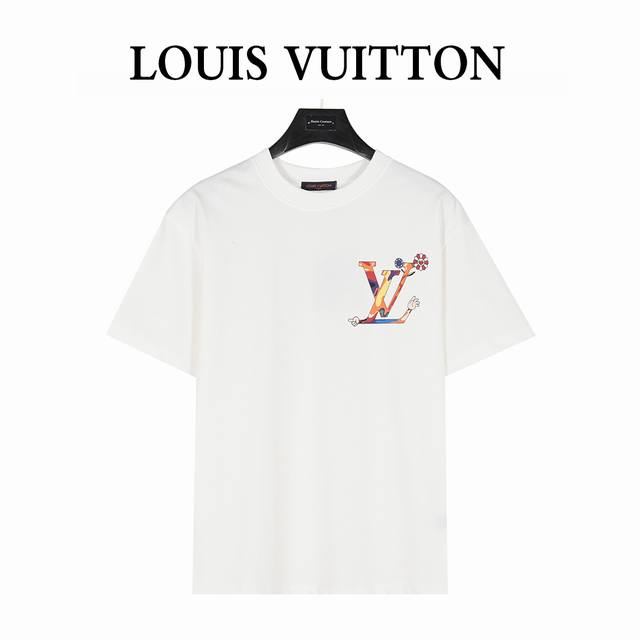 Louis Vuitton 25Ss colorful graffiti logo printed short-sleeved T-shirt Purchase