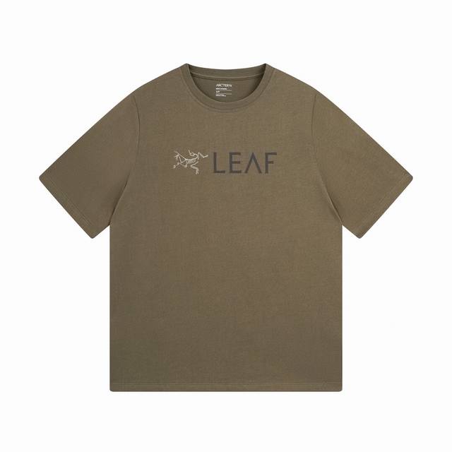 Arcteryx Army Bird Series Leaf Word Ss T-Shirt Logo Letter Pattern Print Round