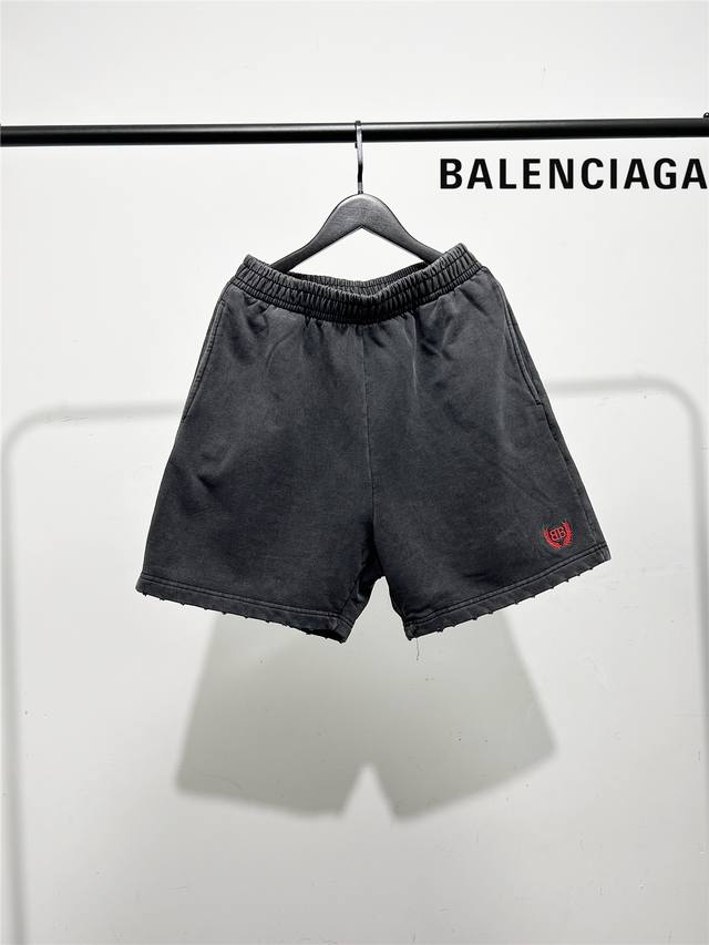 Balenciaga Parisian family 2025 summer new red label wheat double B embroidered