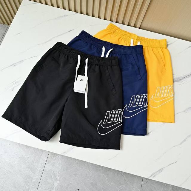 New Hook Nk Nike Big Logo Summer Ice Silk Quick-Drying Thin Shorts Invisible Zi