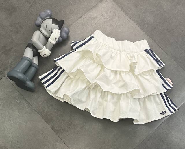 Trendy Adidas Disney Tutu Skirt! The white skirt has layers of ruffles, which i