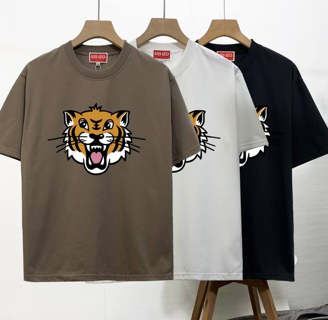 High Quality Kenzo new closet couple round neck short-sleeved T-shirt, the same